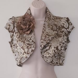 Y2K Floral Embroidered Bolero Jacket